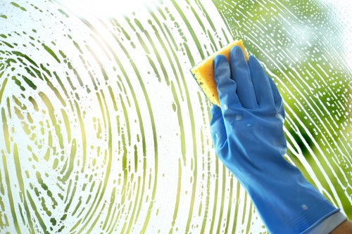 Professional carpet cleaning in a modern living room