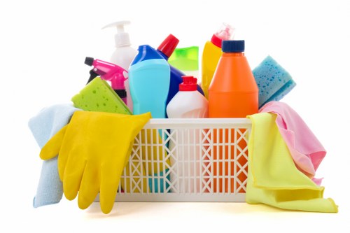 Carpet cleaning equipment used in a commercial space