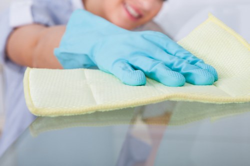 Professional upholstery cleaning equipment on a fabric chair