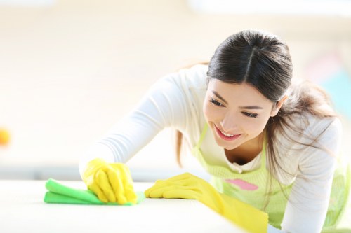 Cleaning corridor in a shared building