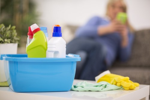Professional after builders cleaning in a newly renovated property